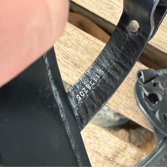 ✨Tory Burch Miller black leather sandal size 8.5 A30 - Picture 9 of 12